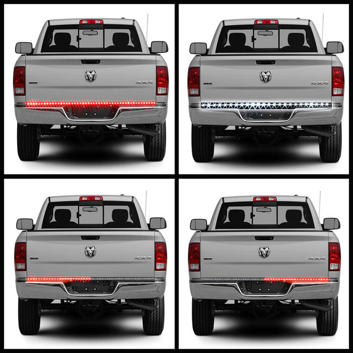 60" Trunk Tailgate Red White LED Light Bar For Reverse Brake Turn Signal Tail