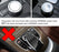 Silver Center Console Knob Wheel Cover For Mercedes A B C E S CLA GLA GLK ML etc