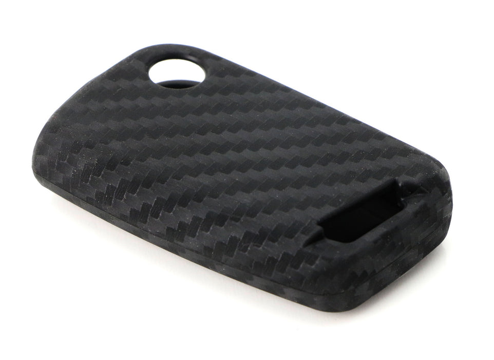 Carbon Fiber Soft Silicone Key Fob Cover For 2015-up Volkswagen MK7 Golf GTI