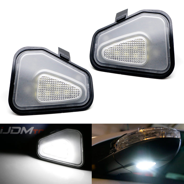 White 18-LED Under Side Mirror Puddle Lights For Volkswagen Jetta Passat CC EOS