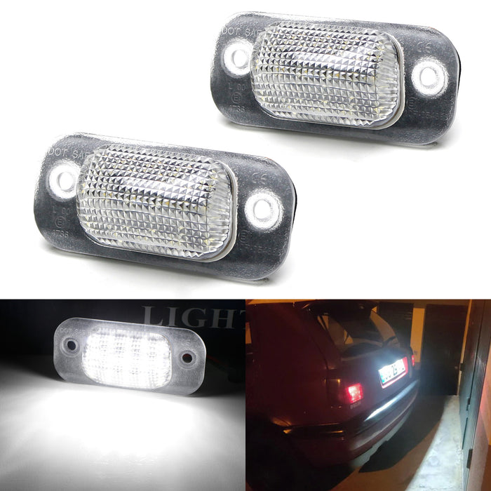 18-SMD White LED License Plate Lights For Volkswagen Euro MK3 Golf, Polo III