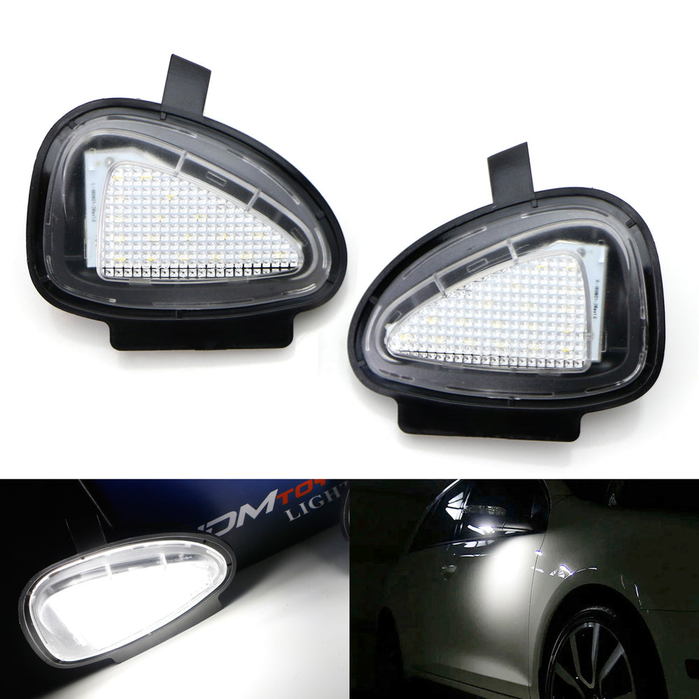 Xenon White 18-LED Under Side Mirror Puddle Lights For Volkswagen MK6 Golf GTi