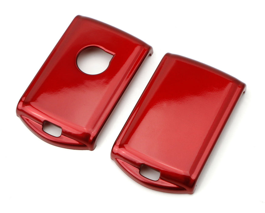 Exact Fit Glossy Metallic Red Key Fob Shell Cover For Volvo XC90 XC60 S90 V90