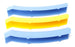 Sweden Flag Color Grill Decoration Insert Trims For 20-up 2nd Gen Volvo XC90 LCI