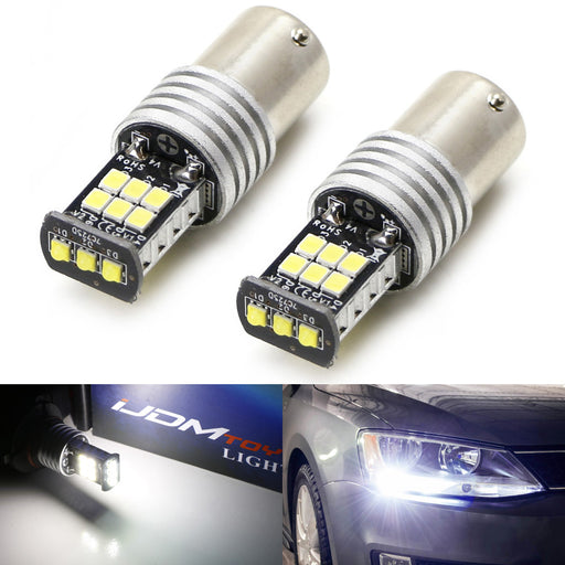 CANbus HID White 15SMD LED Bulbs For Volkswagen Jetta MK6 Daytime Running Lights