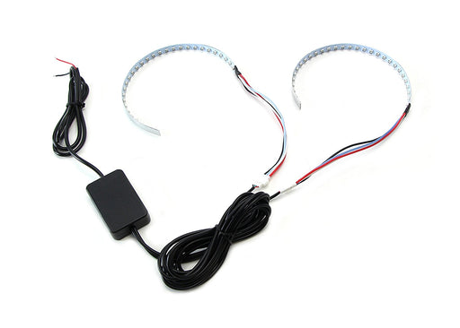 Bluetooth Remote Control RGB LED Demon Eye Halo Ring For Headlight Retrofit